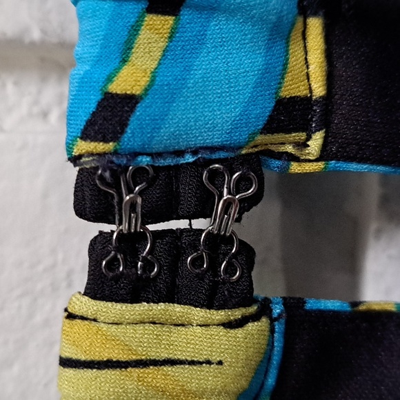 Apt. 9 Blue Troical Side Tie Sleeveless keyhole Detail Dress. Size Small NWOT - Picture 9 of 11